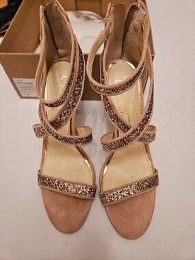Jessica Simpson Champagne Heels 9.5